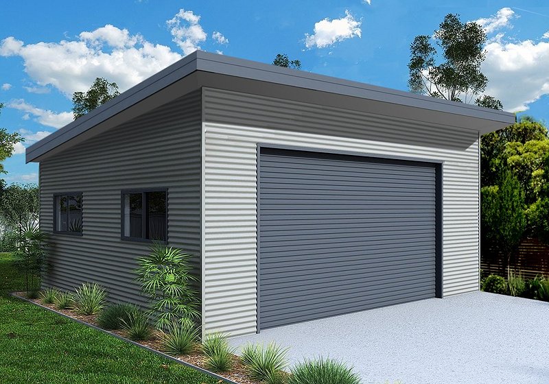 Pent Traditional Garage Design