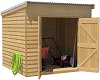 Pent Timber Shed